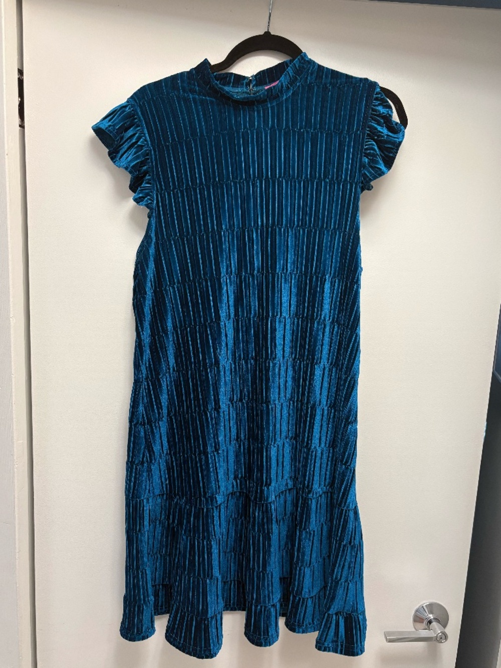 Betsey Johnson Blue Velvet Dress